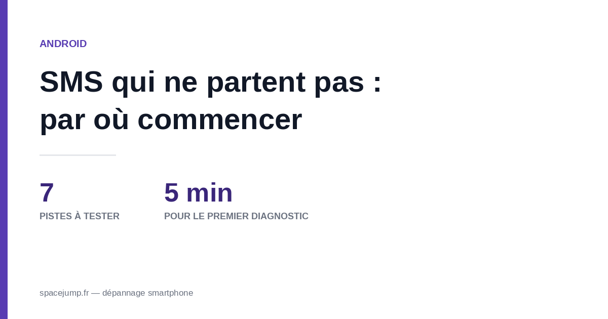 SMS qui ne passent pas sur Android : causes et solutions