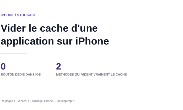 Vider le cache d’une application sur iPhone : comment faire
